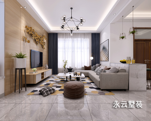 江苏卢先生现代简约风格二层别墅装修设计